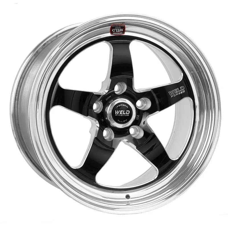 Weld S71 Forged Black Wheel — 17X9.5In, 5X120Mm Bolt Pattern, 7.3In Backspace, Medium Pad Finish 1
