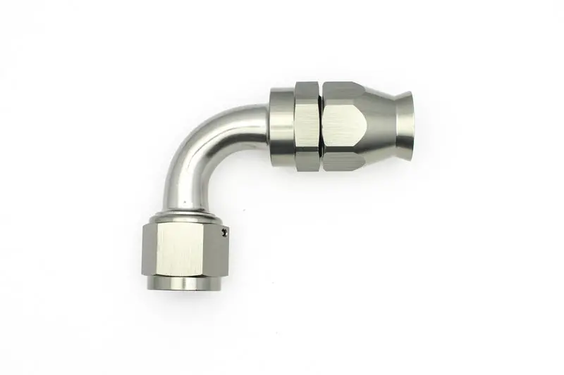 Deatschwerks 10An Female Swivel Ptfe Hose Fitting – 90° Angle With Olive Insert Included 1