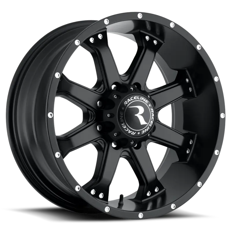 Raceline 991B Assault Satin Black Alloy Wheel – 17×9", 5×127 Bolt Pattern, -12Mm Offset, 78.1Mm Hub Bore 1