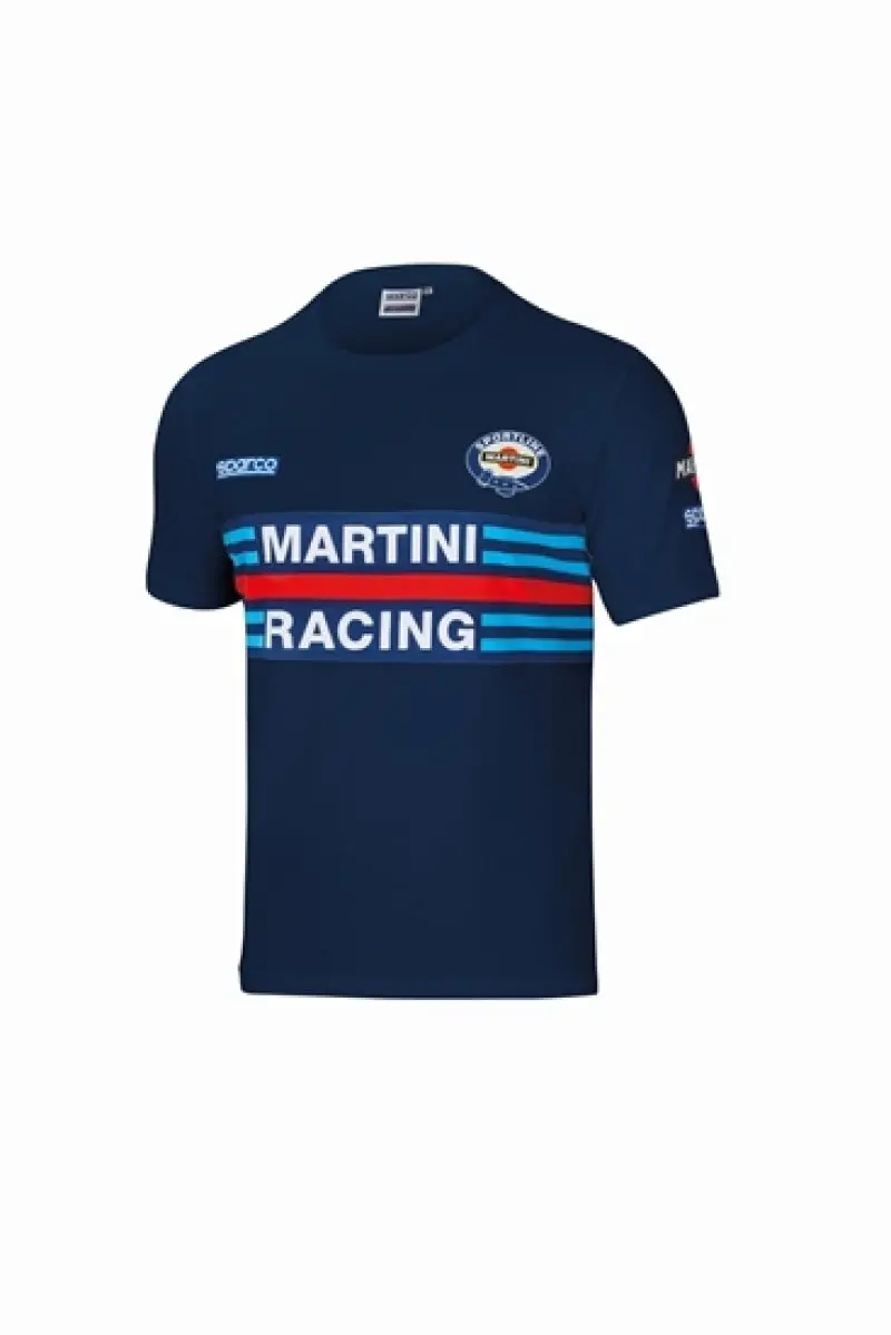 Sparco Martini Racing Graphic T-Shirt – Navy Blue, Small Fit, Official Licensed Motorsport Apparel 1