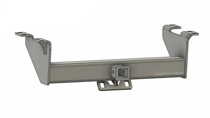 Wehrli Big Hitch 2-Inch Receiver Hitch For 1999–2016 Ford Trucks – Short Or Long Bed, Mounts Under Roll Pan 1