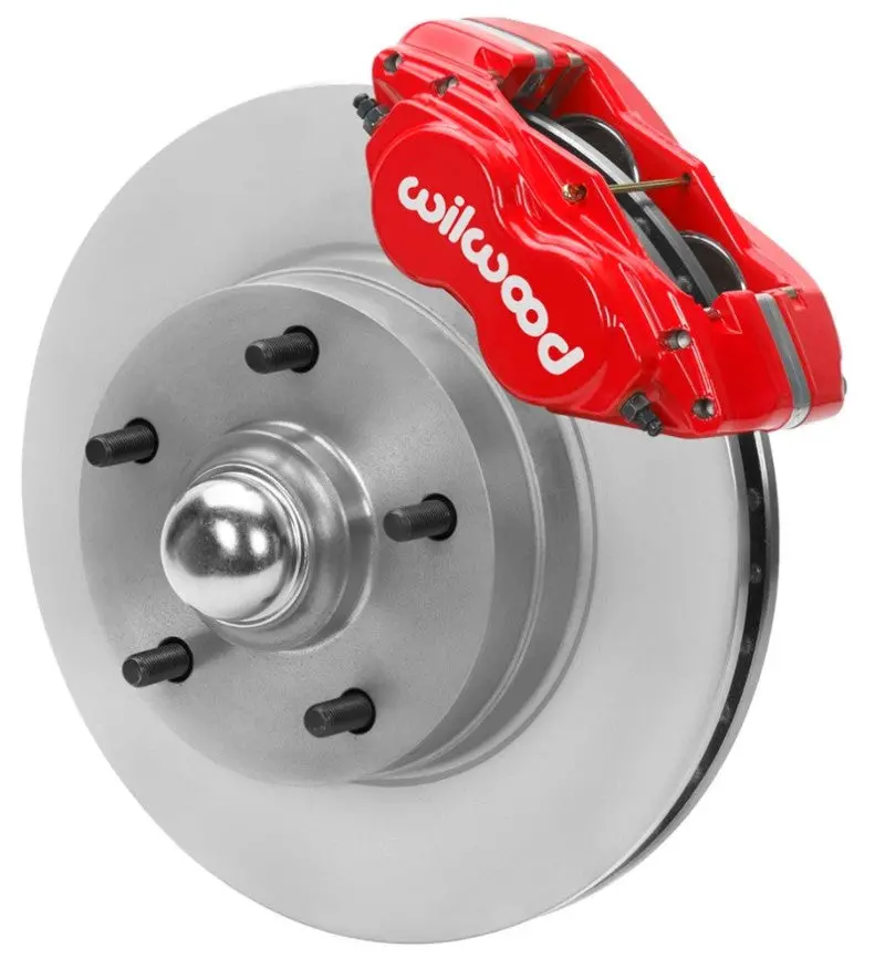 Wilwood Dynalite Front Brake Kit For 1970–1981 F-Body & 1975–1979 A/X-Body Cars – 11" Rotors, Red Calipers, Pro-Drop Spindle Compatible 1